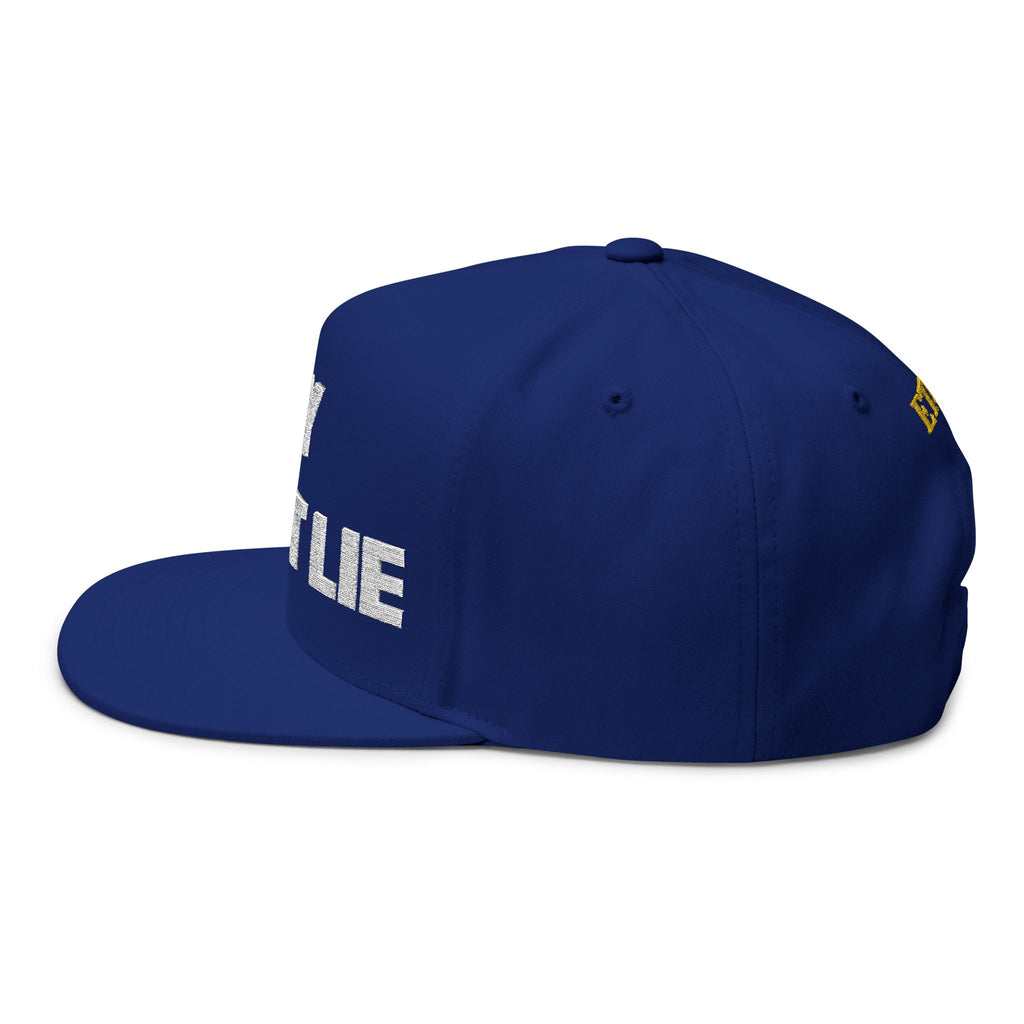 XY DON'T LIE Embroidered Flat Bill Cap